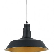 Φωτιστικό Κρεμαστό Μονόφωτο Φ36cm E27 230V Μαύρο 955MATT1/BK